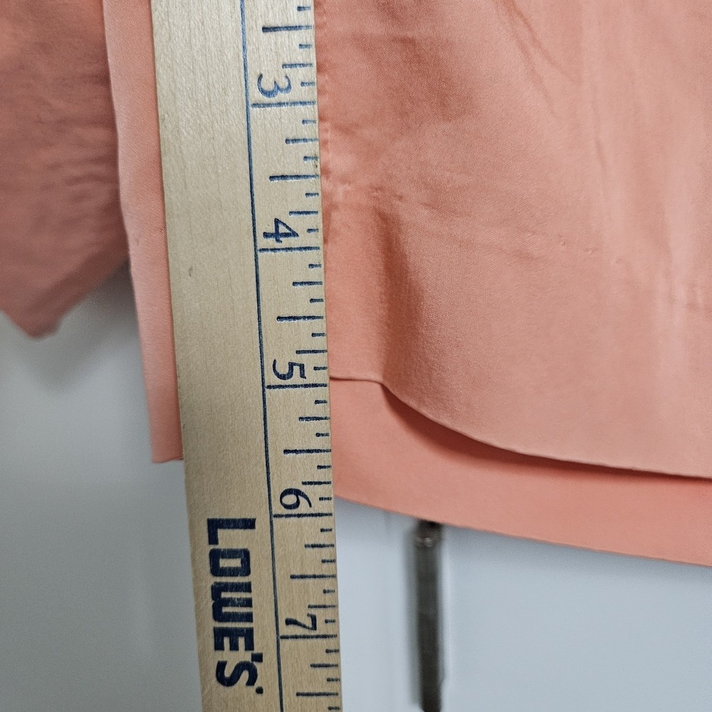 Lane Bryant Shorts Womens 14 Peach Pleated Modal Blend Casual High Rise Pockets - Picture 8 of 10